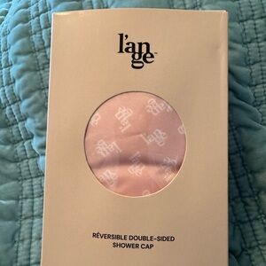 L'ange Reversible Double-Sided Shower Cap - Pink NIB one size